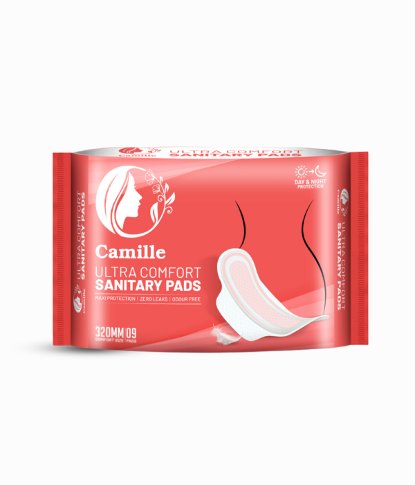 Camille Product Images Single Pack Camille Ultra Comfort Sanitary Pads
