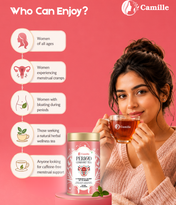 Herbal Tea for Period Pain Menstrual Comfort Tea Tea for Period Cramps Herbal Tea for Menstrual Cramps Period Pain Relief Tea Women's Wellness Tea Natural Tea for Menstrual Health PMS Relief Herbal Tea Herbal Tea for Hormonal Balance Best Herbal Tea for Period Cramps