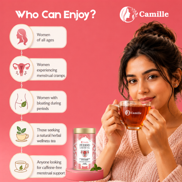 Herbal Tea for Period Pain Menstrual Comfort Tea Tea for Period Cramps Herbal Tea for Menstrual Cramps Period Pain Relief Tea Women's Wellness Tea Natural Tea for Menstrual Health PMS Relief Herbal Tea Herbal Tea for Hormonal Balance Best Herbal Tea for Period Cramps
